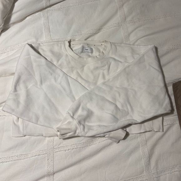 TNA Cozy Fleece Crewneck — Size 2 — White - Picture 1 of 3